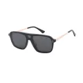 Carlton - Aviator Black Clip On Sunglasses for Men & Women